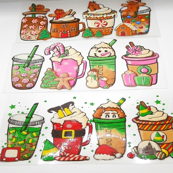 Christmas Crafts 3D Wrap Adhesive Transfer Stickers for Glass Acrylic ❄️ 6 Left! - Picture 4 of 6